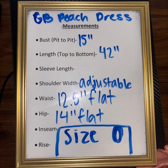 Gianni Bini Peach Pleated Midi Dress with Lace Detail – Size 0 - Picture 11 of 11